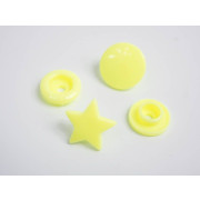 Fasteners KAM stars 12 mm neon yellow 10 sets