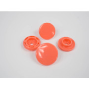Snaps KAM, plastic fasteners 14mm -salmon pink 10 sets