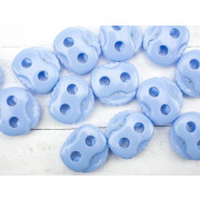 Stopper Toggles with two holes 22mm -  light blue