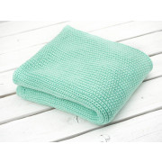 BLANKET / mint M - knitted panel