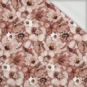 FLOWERS wz.1 / Mocha Mousse  - looped knit fabric