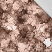ALCOHOL INK / Mocha Mousse  - Cotton woven fabric
