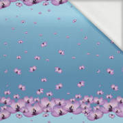 ANIMALS CRACKED wz.1 (FLOWERS) - looped knit fabric