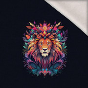 ANIMALS MANDALA wz.10 - panel (60cm x 50cm) brushed knitwear with elastane ITY