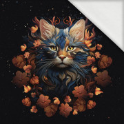 ANIMALS MANDALA wz.3 -  PANEL (60cm x 50cm) looped knit fabric with elastane ITY
