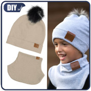 BEIGE - Cap and loop creative sewing set