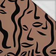 BOHO / Mocha Mousse  - looped knit fabric