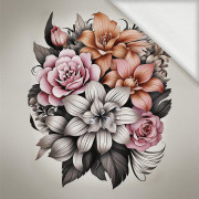 BOUQUET OF FLOWERS WZ.10 - panel (60cm x 50cm) looped knit