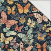 Butterfly & Flowers wz.5 - looped knit fabric with elastane ITY