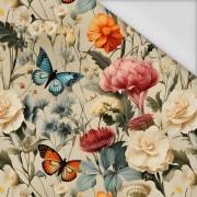 Butterfly & Flowers wz.9 - Waterproof woven fabric