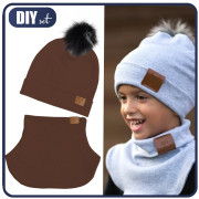 CHOCOLATE - Cap and loop creative sewing set