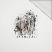 BE BEAUTIFUL (BE YOURSELF) - panel looped knit