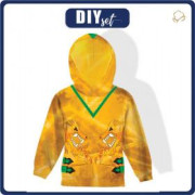 GOLDEN NINJA HODDIE "ALEX" (98/104) - looped knit fabric 