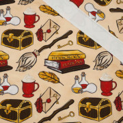 MAGIC MIX PAT. 3 (MAGIC SCHOOL) / beige - looped knit fabric