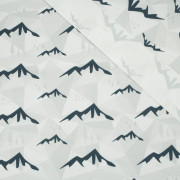 MOUNTAINS (adventure) / grey - Waterproof woven fabric