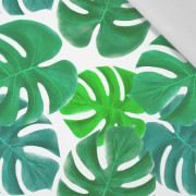 100CM MONSTERA pat. 1 (green) - Cotton woven fabric