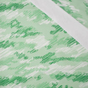 CAMOUFLAGE - scribble / green - looped knit fabric