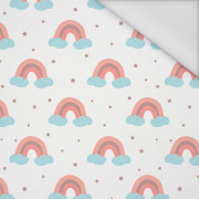 PASTEL RAINBOWS (PASTEL SKY) - Waterproof woven fabric