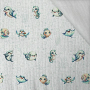 SEA ANIMALS PAT. 2 - Cotton muslin