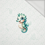 SEAHORSE (SEA ANIMALS PAT. 2) - panel (60cm x 50cm) looped knit