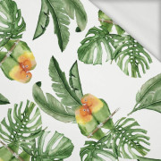 LOVEBIRDS (JUNGLE) - looped knit fabric