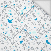 WINTER (turquoise) - looped knit fabric