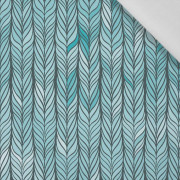 BRAID / sea blue - Cotton woven fabric