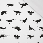 DINO BLACK / white -  single jersey with elastane 