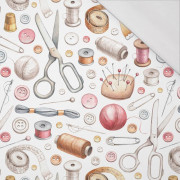 SEWING (HOBBIES AND JOBS) / white - single jersey with elastane 