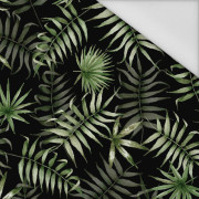 TROPICAL LEAVES pat. 3 / black (JUNGLE) - Waterproof woven fabric