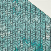 BRAID / sea blue - Cotton drill