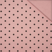 BLACK DOTS  / B-05 rose quartz - looped knitwear 