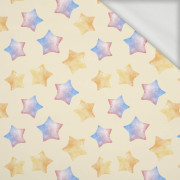 COLORFUL STARS (CHRISTMAS REINDEERS) - looped knit fabric