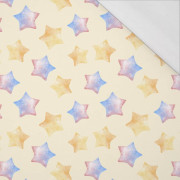 COLORFUL STARS (CHRISTMAS REINDEERS) - single jersey with elastane 