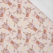 REINDEERS / STARS (CHRISTMAS REINDEERS) - single jersey with elastane 