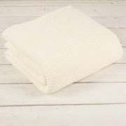 BLANKET / vanilla L - knitted panel