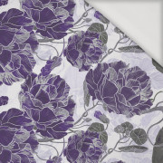 FLOWERS pat. 5 (violett) - Viscose jersey