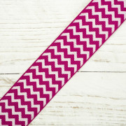 Grosgrain with zigzag 25mm - purple 