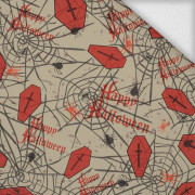 HALLOWEEN WEB COFFINS - looped knit SP250