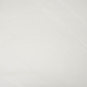 D-01 WHITE - Ribbed knit fabric