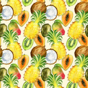 EXOTIC FRUITS - Cotton woven fabric