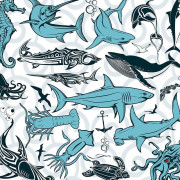 95cm OCEAN  - lycra 300g