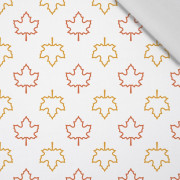 HALLOWEEN MAPLE LEAVES / Contour - Cotton woven fabric