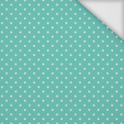 WHITE DOTSIES / mint - looped knit 