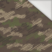 CAMOUFLAGE - scribble / brown - Nylon fabric PUMI