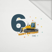 6ST BIRTHDAY / BULLDOZER - panel looped knit 