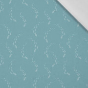 SHOAL pat. 2 (BLUE PLANET) - Cotton woven fabric