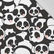 48cm PANDAS / pink - Cotton woven fabric