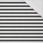 STRIPES 1x1 - acid white/ acid black - single jersey with elastane 