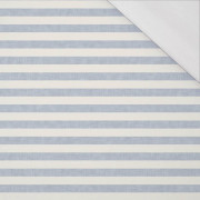STRIPES 1x1 - acid ecru / acid blue - single jersey with elastane 